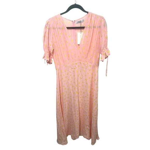 Faithful The Brand Meija pink midi dress - size 6 - Picture 7 of 11